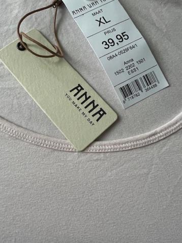 NIEUW ANNA van Toor basic t-shirt top pink ¾ mouw XL beschikbaar voor biedingen