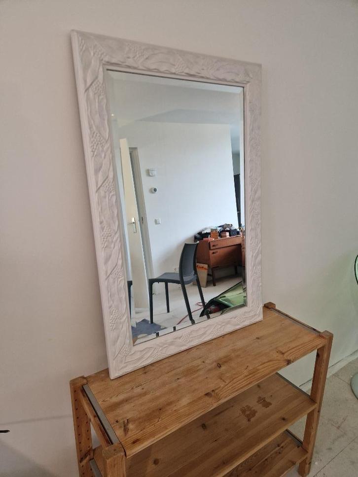 Grote vintage spiegel uit begin jaren 90, Huis en Inrichting, Woonaccessoires | Spiegels, Gebruikt, 50 tot 75 cm, Minder dan 100 cm