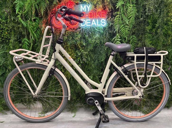Gazelle Miss Grace C7 HMB Bosch Middenmotor Dames Creme 54cm, Fietsen en Brommers, Elektrische fietsen, Gebruikt, Gazelle, 51 tot 55 cm