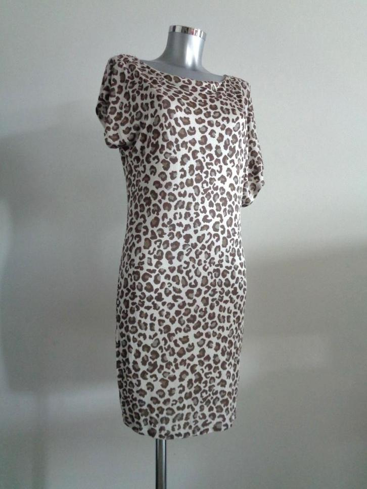 ARMANI Exchange leopard jurk viscose medium origineel, Kleding | Dames, Jurken, Zo goed als nieuw, Maat 38/40 (M), Overige kleuren