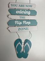 Tekstbord “Flip flop zone”, Ophalen of Verzenden, Nieuw