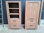 Opslag vitrinekast, Huis en Inrichting, Eikenhout, Zo goed als nieuw, 150 tot 200 cm, 25 tot 50 cm