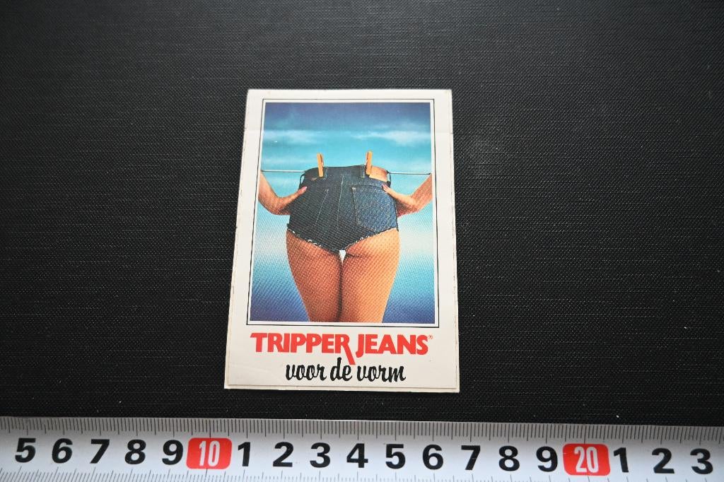 sticker tripper jeans voor de vorm - hotpants aan waslijn, Ophalen, Zo goed als nieuw