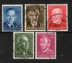174 Nvph 641-645 zomerzegels 1954 gebruikt zie scan ., Postzegels en Munten, Postzegels | Nederland, Verzenden, Na 1940, Gestempeld