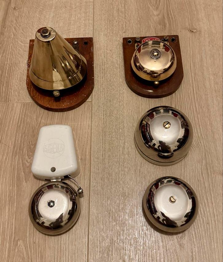 Oude Deurbellen - Vintage & Antiek - Werkend!, Huis en Inrichting, Deurbellen, Gebruikt, Bedraad, Ophalen