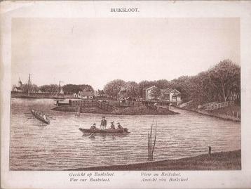 Buiksloot Gezicht op Buiksloot Litho ca. 1890 beschikbaar voor biedingen