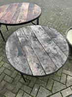 Tuintafel, Tuin en Terras, Tuintafels, Ophalen, Gebruikt, Rond, Hout