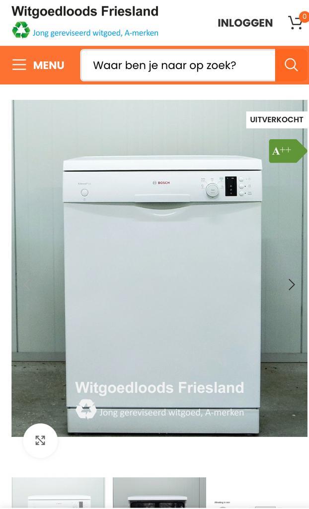 Vrijstaande Vaatwasser - Bosch Silence Plus, Witgoed en Apparatuur, Vaatwasmachines, Gebruikt, Vrijstaand, 85 tot 90 cm, 45 tot 60 cm