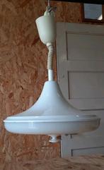 Vintage design Space age lamp met trek pendel, wit, Ophalen of Verzenden