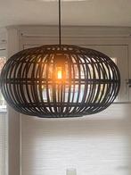 Grote zwarte sfeervolle lamp, Huis en Inrichting, Lampen | Hanglampen, Ophalen, Zo goed als nieuw, Hout, Minder dan 50 cm
