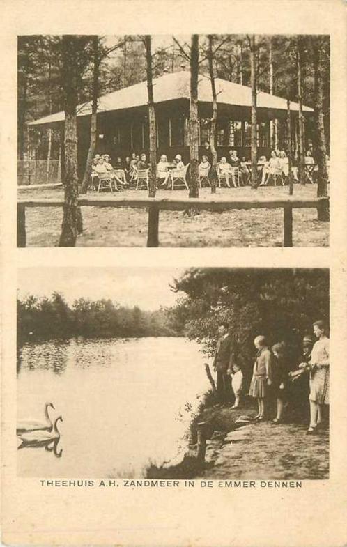 (380-844-027) Emmen Theehuis Zandmeer Emmer Dennen, Verzamelen, Ansichtkaarten | Nederland, Drenthe, Verzenden
