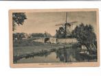 Sloten. Leemsterpoort met molen., Verzamelen, Ansichtkaarten | Nederland, Ophalen of Verzenden, 1940 tot 1960, Gelopen, Friesland