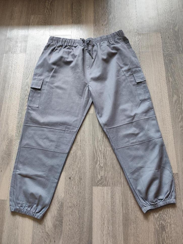 Heren Jogger Casual Cargobroek Grijs Maat 3XL (nieuw), Kleding | Heren, Broeken en Pantalons, Nieuw, Overige maten, Grijs, Verzenden