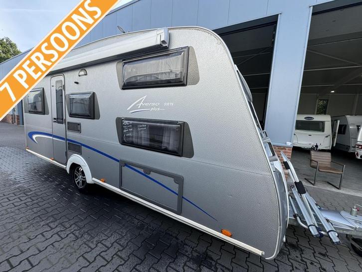 Bürstner Averso Plus 510 TK / 7 persoons / voortent, Caravans en Kamperen, Caravans, Bedrijf, tot en met 4, 1250 - 1500 kg, Rondzit