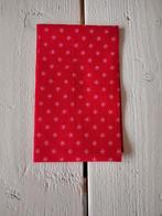 Mooie stofstrook quiltstof - rood, witte stipjes, Nieuw, Ophalen of Verzenden, Katoen, Minder dan 30 cm