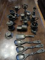 Tinnen miniatuurtjes,18stuks, Ophalen of Verzenden