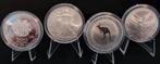 Zilveren Munten Collectie - Eagle, Kangaroo,noah's ark,mexic, Ophalen of Verzenden, Zilver