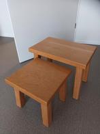 Bijzettafeltjes blank eiken, Ophalen, Minder dan 45 cm, Minder dan 55 cm, Gebruikt