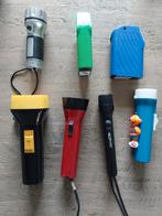 Zaklampen 7 stuks op batterijen, Ophalen of Verzenden, Gebruikt, Batterij