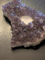 Amethyst met rondje voor theelicht, Ophalen of Verzenden