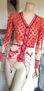Jean paul gaultier exclusief blouse met jarretel ww 1389,-, Maat 38/40 (M), Verzenden, Nieuw, Gaultier Loro Piano