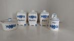Delfts Blauw Voorraadpotten Set, Antiek en Kunst, Antiek | Keukenbenodigdheden, Ophalen of Verzenden
