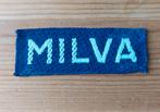 Naamlint Milva, Verzamelen, Militaria | Algemeen, Ophalen of Verzenden, Landmacht, Nederland, Embleem of Badge