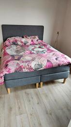 Mooi boxspring 2 persoons bed te koop., Ophalen, Zo goed als nieuw, Tweepersoons, 160 cm