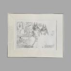 Melle Oldeboerrichter - litho in lijst 45/75, Ophalen