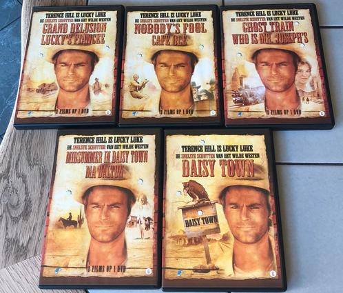 Terence hill is lucky luke dvd box 5 dvd’s 9 films zgan, Cd's en Dvd's, Dvd's | Klassiekers, Zo goed als nieuw, Actie en Avontuur