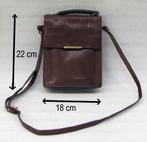 Leren schoudertas met omslag uni sex, Ophalen of Verzenden, Zo goed als nieuw, Bruin, Leer