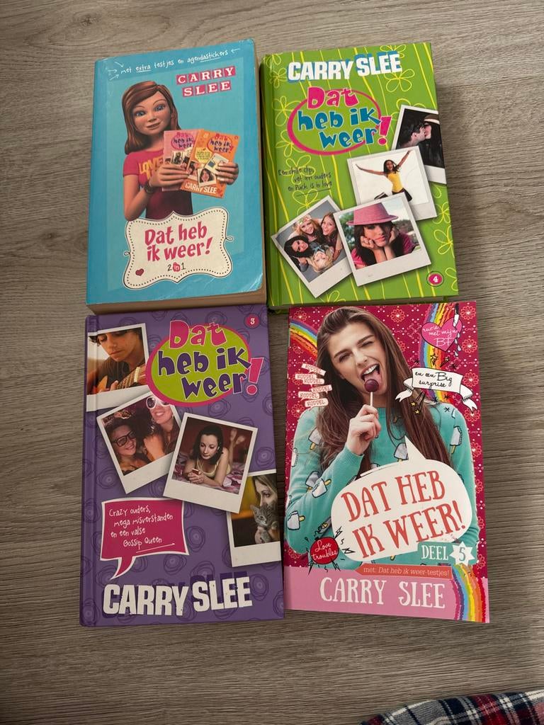 Carry Slee - Dat heb ik weer! - Complete reeks (5 delen), Boeken, Ophalen of Verzenden, Gelezen, Fictie algemeen