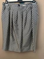 Pauw rok - mt 42/44(5) - blauw/creme - gevoerd - zijde Zgan, Kleding | Dames, Blauw, Maat 42/44 (L), Pauw, Ophalen of Verzenden