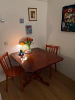 Mahoniehouten klaptafel, Ophalen, Gebruikt, 100 tot 150 cm, 50 tot 100 cm