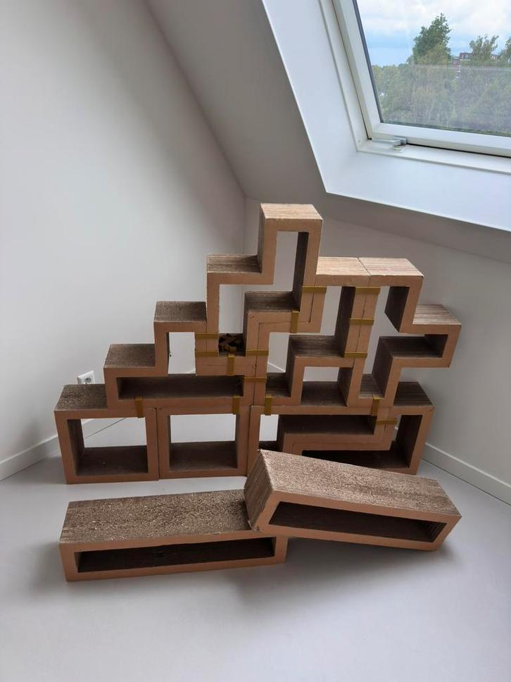 2x Katris set – modulair kattenmeubel / krabmeubel - Natural, Dieren en Toebehoren, Katten-accessoires, Gebruikt, Ophalen