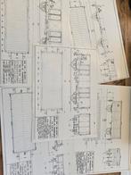 NS spoorwegen Nederland tekeningen wagons, Ophalen of Verzenden, Gebruikt, Trein, Overige typen