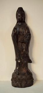 Prachtig bronzen Guan Yin, Kanzeon, Avalokiteshvara, 42cm, Ophalen of Verzenden, Zo goed als nieuw