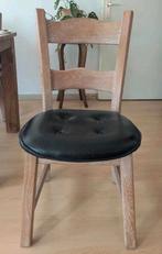 Gratis Eetkamerstoelen (3) bekleding leer, Huis en Inrichting, Ophalen, Zo goed als nieuw, Leer