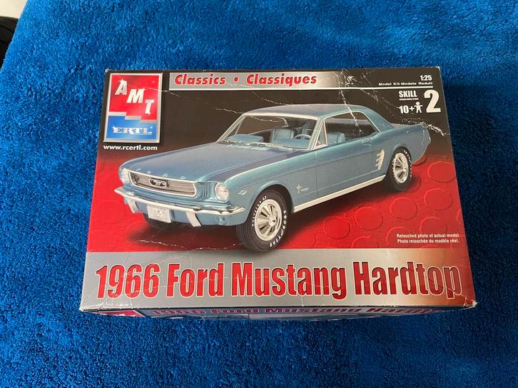 1966 Ford Mustang AMT Bouwpakket - Nieuwstaat!, Hobby en Vrije tijd, Modelbouw | Auto's en Voertuigen, Nieuw, Auto, Groter dan 1:32