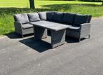 Loungeset , diningset met tafel en glasplaat, Tuin en Terras, Tuinsets en Loungesets, Ophalen of Verzenden, Zo goed als nieuw