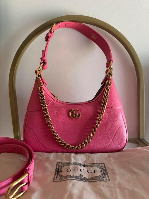 Gucci tas, Sieraden, Tassen en Uiterlijk, Tassen | Damestassen, Zo goed als nieuw, Schoudertasje, Roze, Ophalen of Verzenden