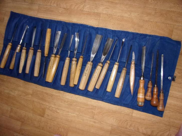Oude(Steekhak Beitels en Map)Bergstaal uit zweden top Klasse, Antiek en Kunst, Antiek | Gereedschap en Instrumenten, Verzenden