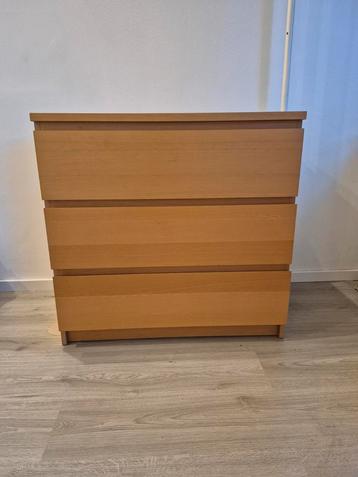 MALM ladekast - 3 lades - Bruin/Hout beschikbaar voor biedingen