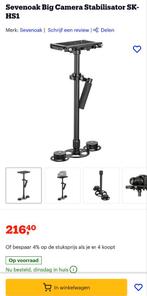 Sevenoak SK-HS1 camera stabilisator, camera tot 4kg, Ophalen of Verzenden, Zo goed als nieuw, Audio