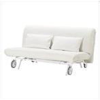 Ikea PS Slaapbank 160x200 + 2 Hoezen, Huis en Inrichting, Slaapkamer | Slaapbanken, Ophalen, Gebruikt, Wit, Tweepersoons