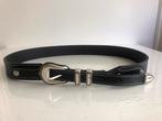 Zadig & Voltaire zvarte leren  riem, 3 tot 5 cm, 90 tot 100 cm, Heupriem, Ophalen of Verzenden