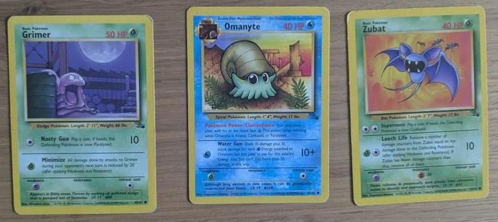 Pokémon Kaarten - Fossil set, Hobby en Vrije tijd, Verzamelkaartspellen | Pokémon, Zo goed als nieuw, Meerdere kaarten, Ophalen of Verzenden