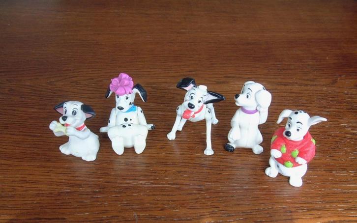5 Dalmatiers Disney, Verzamelen, Disney, Beeldje of Figuurtje, Overige figuren, Ophalen of Verzenden