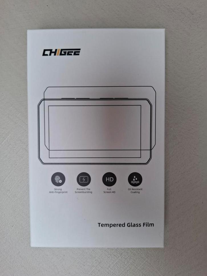 [NIEUW] Chigee AIO 5 - Screen Protector - Tempered Glass, Motoren, Accessoires | Navigatiesystemen, Nieuw, Ophalen of Verzenden