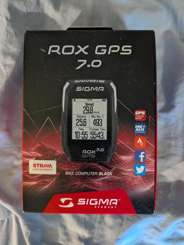 Sigma Sport Rox GPS 7.0 fietscomputer, Fietsen en Brommers, Fietsaccessoires | Fietscomputers, Nieuw, GPS, Ophalen of Verzenden